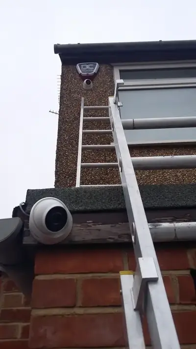 Professional CCTV system installed on a residential property in Luton by DC Fire & Security