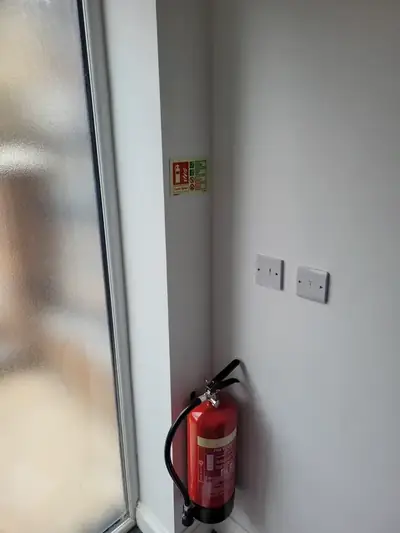 Fire extinguisher flats