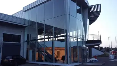 LED light car showroom London